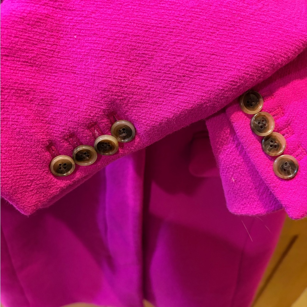 J. Crew Symphony Coat in Double Cloth Vibrant Fuschia Size 10 π - Picture 7 of 17